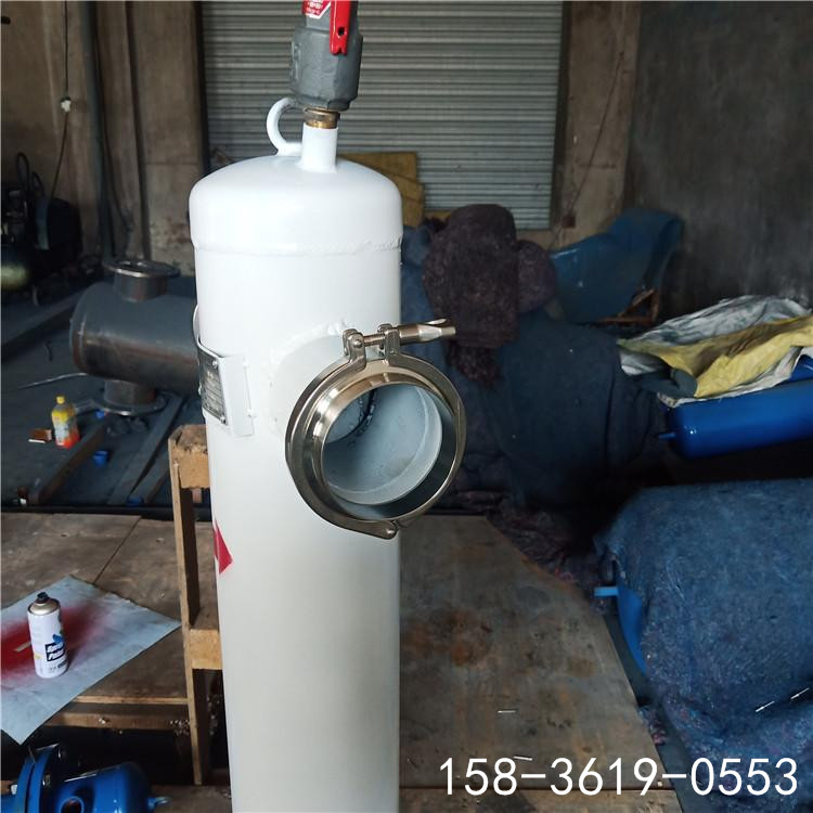 菲利特旋風式氣體雜質分離器大口徑DN80氣體除水除雜離心式分離器